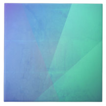 Modern Blue Aqua &Turquoise Geometric Gradation