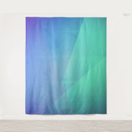 Modern Blue Aqua &Turquoise Geometric Gradation Wandkleed