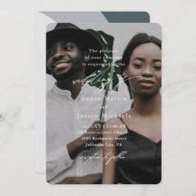 Modern Blue Arches One Photo Wedding