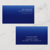 Modern Blue Attorney at Law Visitekaartje (Voorkant / Achterkant)