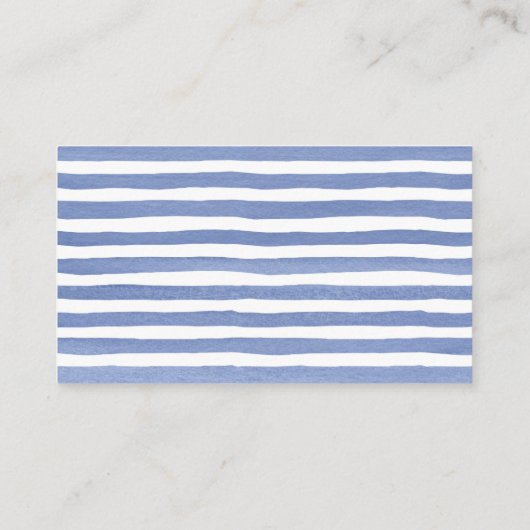 Modern Blue Baby Diaper Raffle Informatiekaartje (Achterkant)