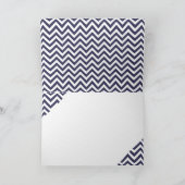 Modern Blue  Banner Vaderdag Foto Kaart (Binnen)