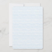 Modern Blue Bar Mitzvah Invitation Kaart (Achterkant)