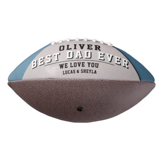 Modern Blue Best Dad's Day Keepomwille Photo American Football (Gedraaid 270)