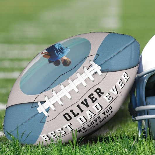 Modern Blue Best Dad's Day Keepomwille Photo American Football