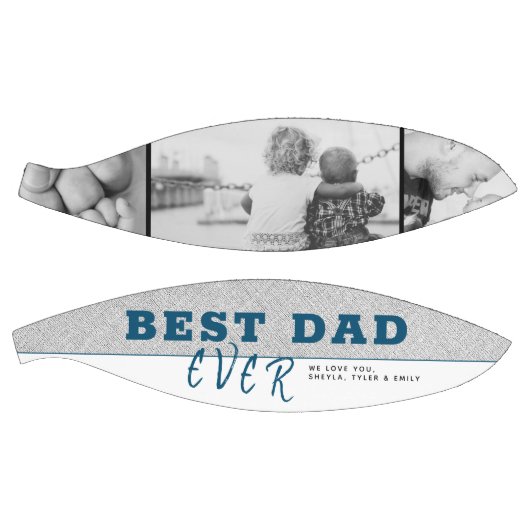 Modern Blue Best Pap Ever Vader Dag 3 Foto Basketbal (Panelen)