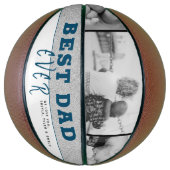 Modern Blue Best Pap Ever Vader Dag 3 Foto Basketbal (Verticaal)