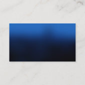 Modern Blue Black Consultant Visitekaartje (Achterkant)