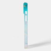 Modern Blue Blauwgroen Abstract, persoonlijk Case-Mate iPhone Case (Achterkant / Links)