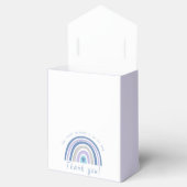 Modern Blue Boho Rainbow Baby shower Dank je wel Bedankdoosjes (Geopend)