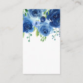 Modern Blue Boy Baby shower Luier Raffle Informatiekaartje (Achterkant)