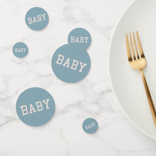 Modern Blue Boy Baby shower tafel Confetti (Groep)