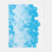Modern Blue Bubbles Baby Boy Pattern Fleece Deken (Voorkant)