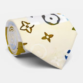 modern blue camouflage stropdas (Opgerold)