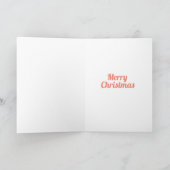 Modern Blue Chevron Aangepaste kerstfoto Feestdagen Kaart (Binnen)