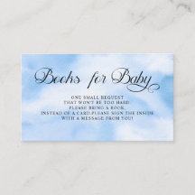 Modern Blue Cloud Nine Baby shower Boekaanvraag