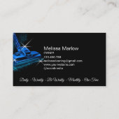 Modern Blue Commercial House Cleaning Service Visitekaartje (Achterkant)