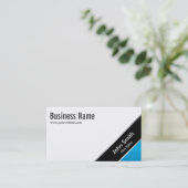 Modern Blue Corner Film Editor Visitekaartje (Staand voorkant)