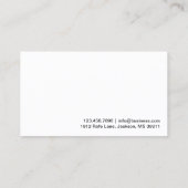 Modern Blue Corner Plumbing Visitekaartje (Achterkant)