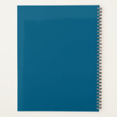 Modern Blue Custom Photo Collage Planner Goals (Achterkant)