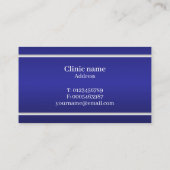 Modern Blue Dental Professional  Visitekaartje (Achterkant)