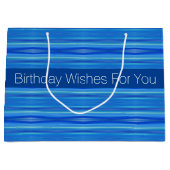 Modern Blue Designer Groot Cadeauzakje (Voorkant)