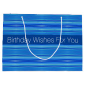 Modern Blue Designer Groot Cadeauzakje (Achterkant)