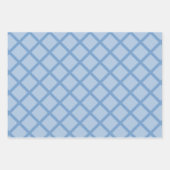 Modern Blue Diamond Chevron Baby shower Inpakpapier Vel (Voorkant 2)