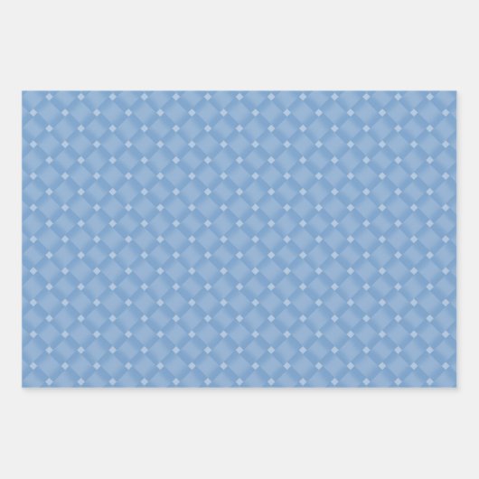 Modern Blue Diamond Chevron Baby shower Inpakpapier Vel (Voorkant)