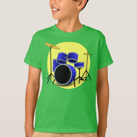 MODERN BLUE DRUM KIT T-SHIRT (Voorkant)