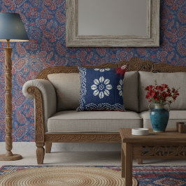 Modern blue elegant stylish contemporary chic kussen