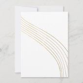 Modern Blue en Gold Bat Mitzvah of Bar Mitzvah Kaart (Achterkant)