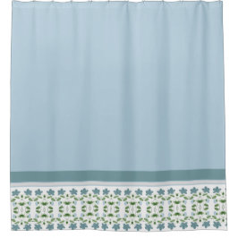 Modern Blue en Grey Accented Douchegordijn