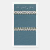 Modern Blue en Grey Servet (Voorkant)