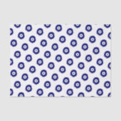 Modern Blue Evil Eye Good luck & Protection Symbol Tissuepapier (Voorkant)