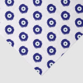 Modern Blue Evil Eye Good luck & Protection Symbol Tissuepapier (Detail)
