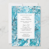 Modern Blue Forest Bridal Shower Kaart (Voorkant)