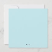 Modern Blue Frost 1 foto vakantie kerst Kaart (Achterkant)