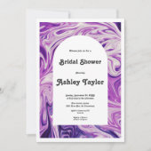 Modern Blue Galaxy Abstract Art Vrijgezellenfeest Kaart (Voorkant)