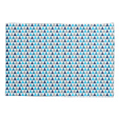 Modern Blue Geometric Pattern Kussensloop (Achterkant-Links)