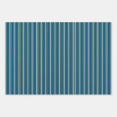 Modern Blue & Gold Happy Hanukkah Stars Inpakpapier Vel (Voorkant 2)