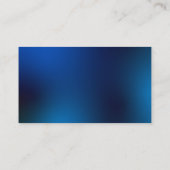 Modern Blue Gradient Business Card with QR Code Visitekaartje (Achterkant)