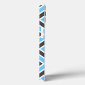 Modern Blue Gray Herringbone Geometric Case-Mate iPhone Case (Achterkant / Rechts)