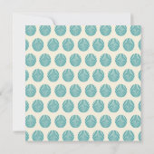 Modern Blue Green 40th Birthday Party Invitation Kaart (Achterkant)