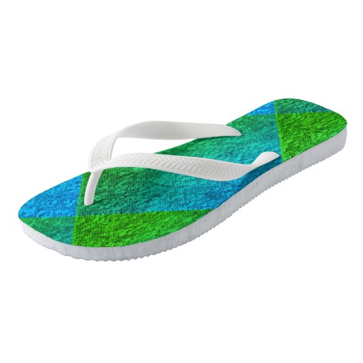 MODERN BLUE GREEN CUTE TEENSLIPPERS (Schuin)