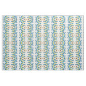 Modern Blue Green Floral Custom Fabric Stof (Fat Quarter)