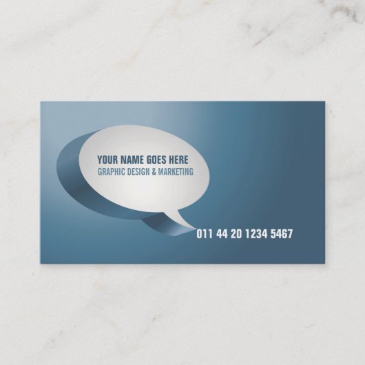 Modern Blue Green Visitekaartje (Voorkant)