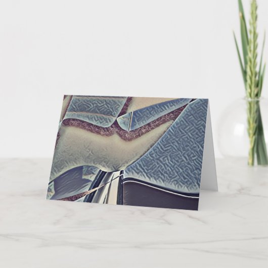 Modern Blue Grey Calming toned kleuren Abstract Kaart (Voorkant)