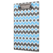 Modern Blue Grey Herringbone Geometric Pattern Klembord (Links)
