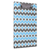 Modern Blue Grey Herringbone Geometric Pattern Klembord (Rechts)